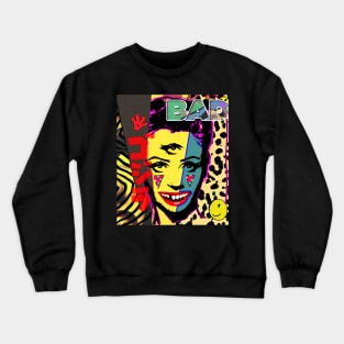 bad zilla & star gazer | More Terrible Pop Art | FAKE SMILE | Alternate Universe Surreal LSD Design Crewneck Sweatshirt